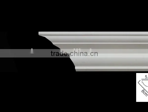 Classic Decorative PU Carved Foam Cornice Moulding Factory Cost PU Foam photo-2