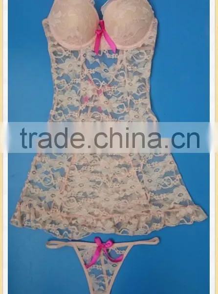 Sex Wholesale Cheap Lady Lingerie Underwear, Sexy Lace Babydoll photo-5