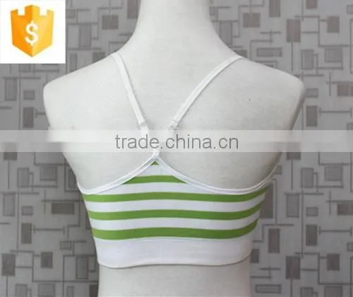 Girls Seamless Underwear, Seamless Bra, Shadow Stripe Underwear for Young Lady photo-3