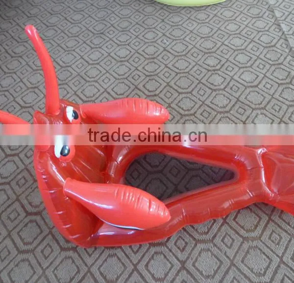 Shrimp Shape Pvc Inflatable Baby Water Floating Rider photo-2