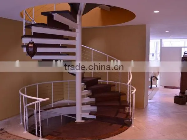 Solid Wood Oak Spiral Staircase for Home photo-3
