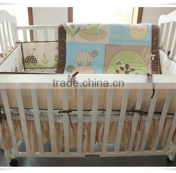 Tree and Turtle Baby Boys Bedding Set Crib Bedding Set Tree Pattern Bedding Sets From Professional Manufacturer photo-2