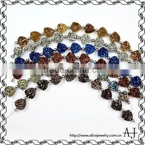 Druzy Drusy Stone Cabochon-12mm Triangle