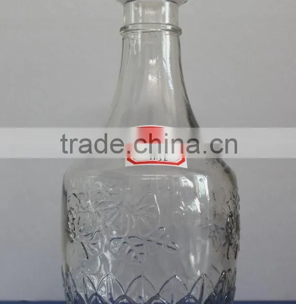 FASHION DECORATED GLASS BOTTLE FOR VODKA