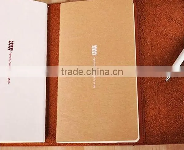 Factory Hot Sell Handmade Fashion Real Leather Notebook With Pen photo-5