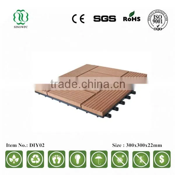WPC Outdoor Waterproof Diy Deck Tile photo-2