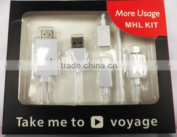 Mini Cable to av Converter Female to Vga Male Cable Micro Usb Mhl Wire photo-2
