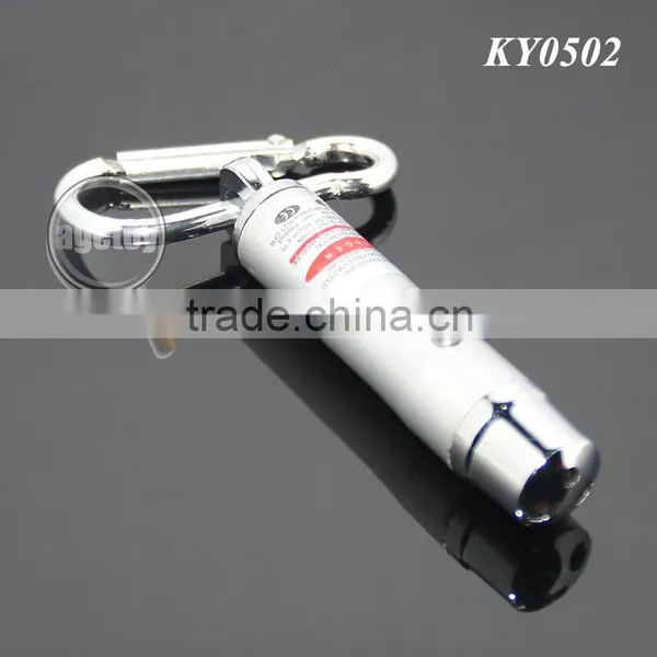 Mini LED Flashlight Torch Lamp Aluminum Carabiner UV Money Detector Electric LED Light Keychain Torch photo-2