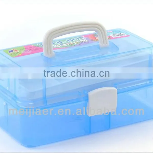 Wholesale Nail Art Tool Box Translucent False Nail Tips/Tools Storage Box Plastic Box