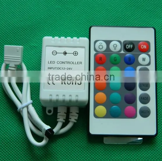 12V/24V 3Channel 6A IR LED RGB Controller 24keys photo-2