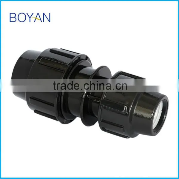 China Manufacturer Plastic Compression Pipe Fitting Black pp Compression Reducer photo-3