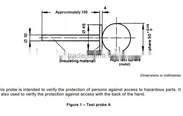 IEC 61032 Test Probe - Test Probe A photo-2