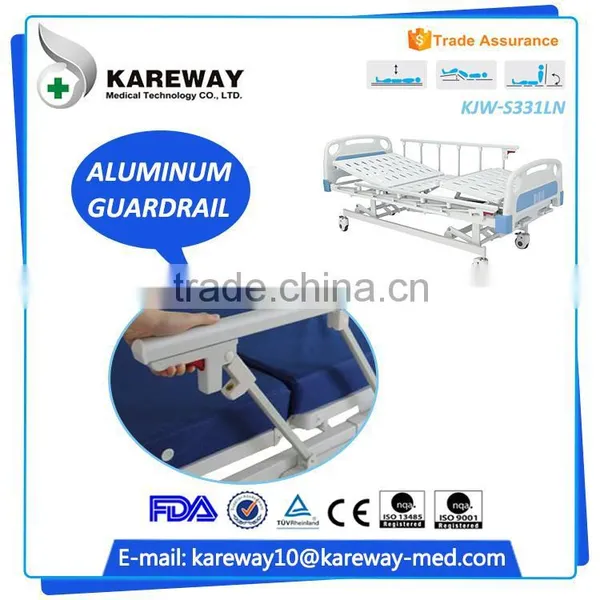 China Supplier Medical Equipments Manual Hospital Abs Three Crank Manual Medical Bed photo-5