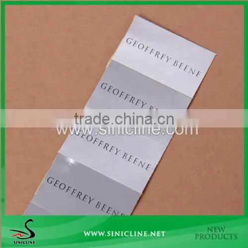 Sinicline Custom Made Silver Aluminium Sticker photo-2