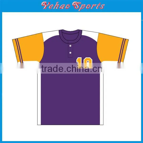 Digital Print Hot Baseball Shirts for Team,sublimation Baseball Shirts photo-3