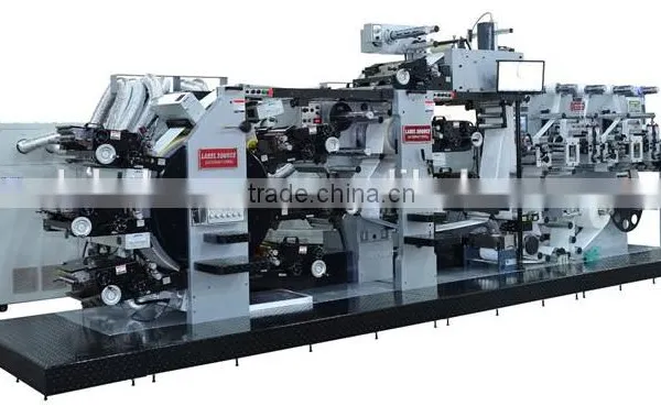 High Quality Intermittent Rotary Four Color Adhesive Label Printing Machine
