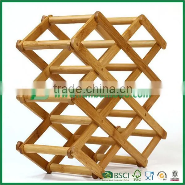 Portable Bamboo Wine Bottle Holder Wine Rack