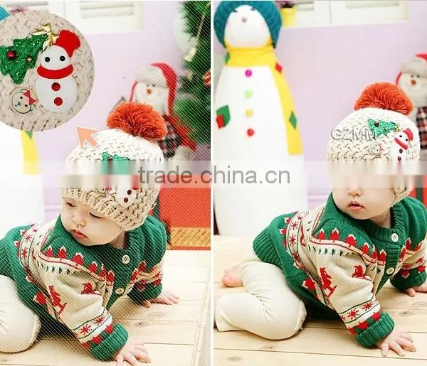 Snowman Children Crochet Hat ,Snowflake Weave Head Warmer,Lovely Hat,Cap Set, Hat Pattern ,Pattern ,Baby Cap,Baby Hat photo-2