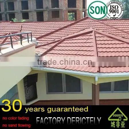 Guangzhou Factory Good Quality Price Construction Material Stone Coated Metal Roof Tile