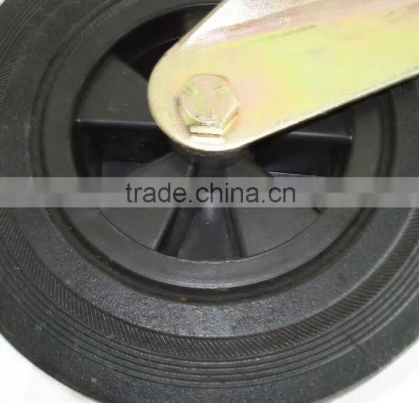 8" 200mm Swivel Rubber Wheels for Trash Bins photo-6