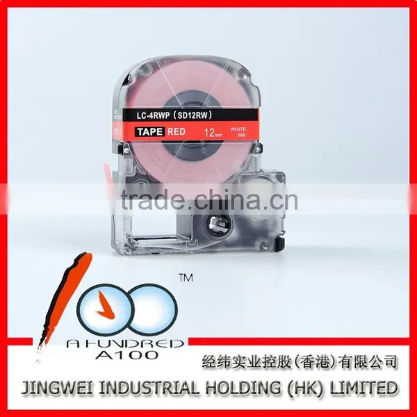 Compatible Espon/Kingjim Tape Cartridge for Label Printer LC-3LWV White on Blue 9mm SD9BW photo-3
