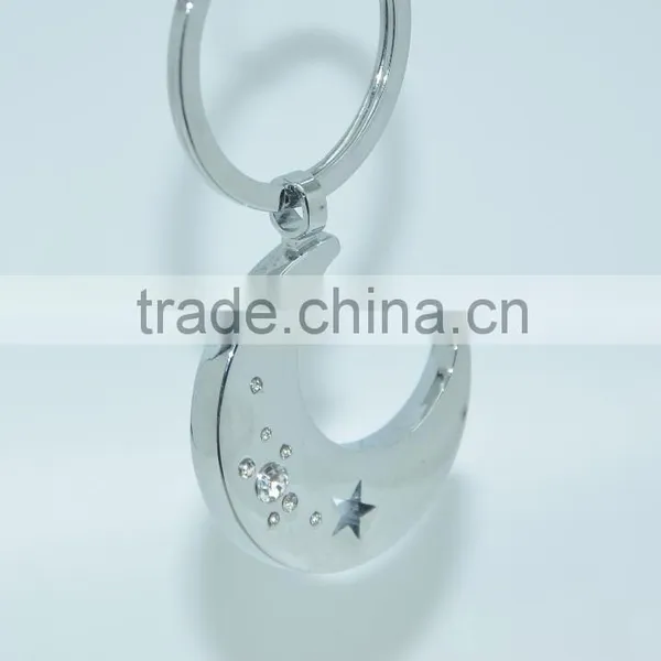 Metal Moon Epoxy Keychain Keyring Cute Keychain photo-4