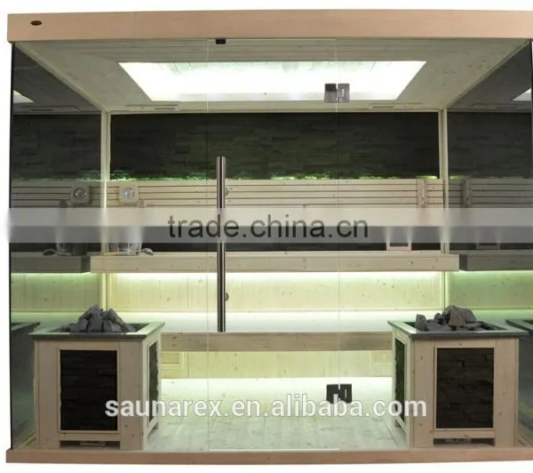 Hemlock Modern Sauna Room With Glass photo-4
