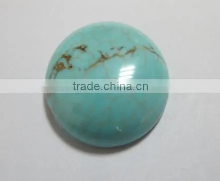 Stabilized Turquoise 30mm Round Cabs-loose Gemstone and Semi Precious Stone Cabochon Beads for Jewelry Components