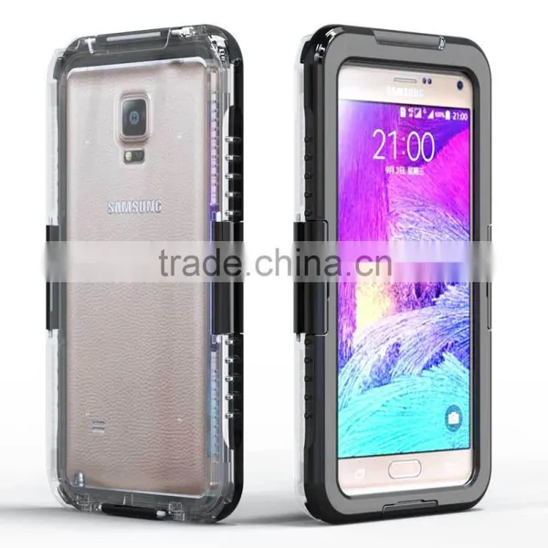 Waterproof Sealed Underwater Diving Clear Case Cover For Samsung Galaxy Note 4 photo-4