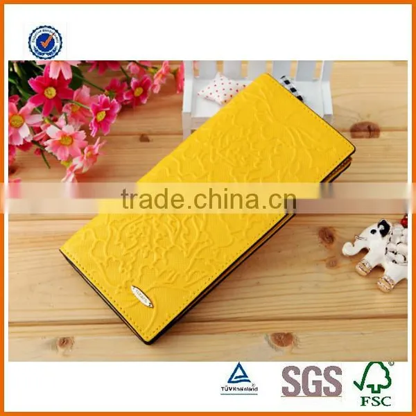 2016 Popular Customized Top Layer Genuine Leather Lady`s Purse , Fashional Design Printing Women`s Wallet photo-3
