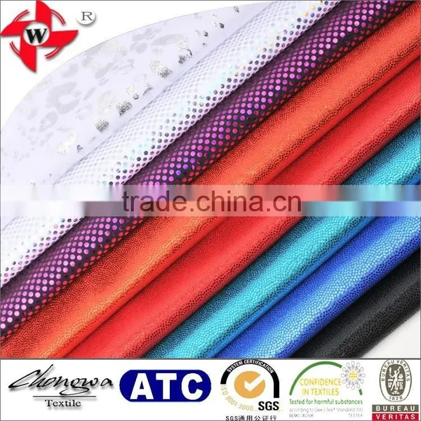 Custom New Soft Touch High Quality Matt Nylon Lycra Glitter Dot Fabric photo-4