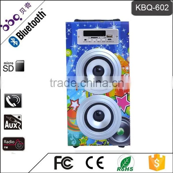 BBQ KBQ-602 10W 1200mAh 2015 Hot Promotional Shockproof Bluetooth Speaker MP3 Music Download