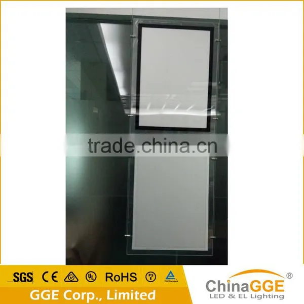 A3 LED Poster Ligth Box Frameless LED Illuminated Advertising Board Real Estate Agents Window Display Indoor Signboard photo-2