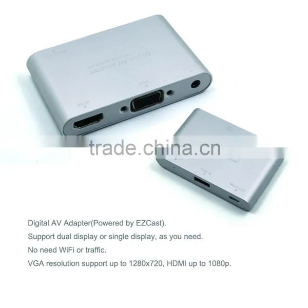 All in One Digital AV Adapter Micro USB/USB to HDMI/VGA Audio Digital AV Adapter For IOS Android Micro USB to USB Cable photo-2