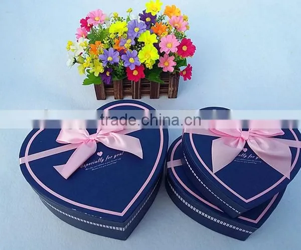 Design Lovely Art Paper Empty Heart Shape Widding Box Gift Box With Good Price photo-3