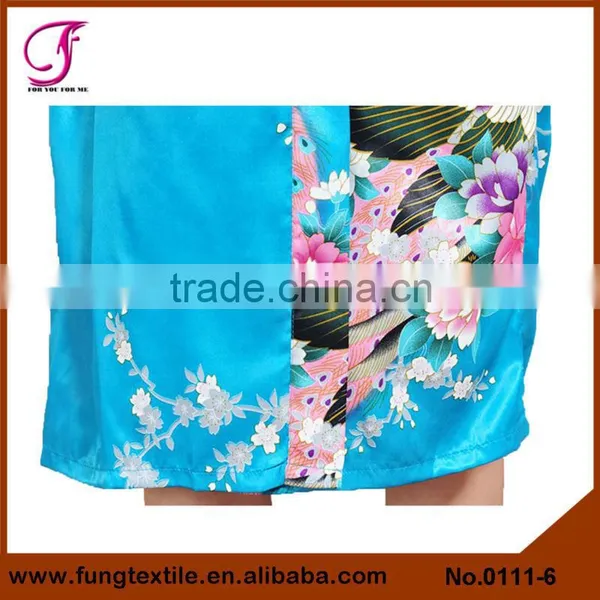 0111 Women Long Peacock Robe photo-6