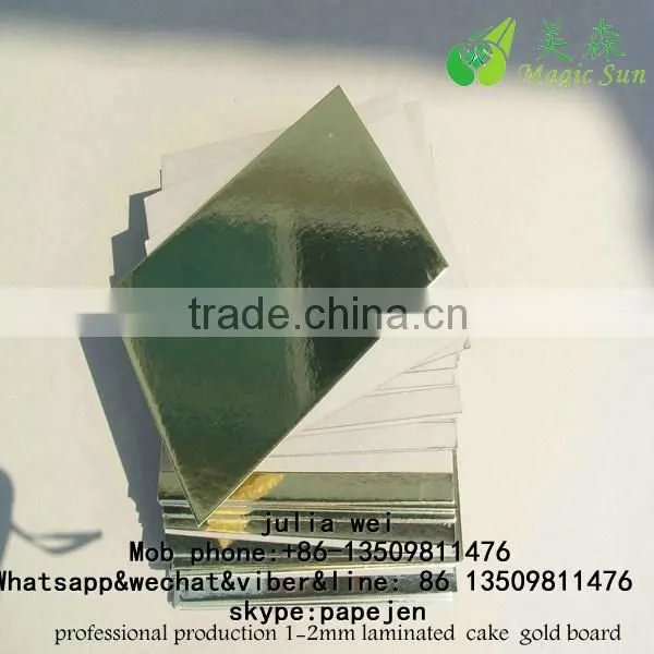Golden/Silver Cakeboard Thick Cardboard 2.5mm Recycled Paper Cake Board photo-4