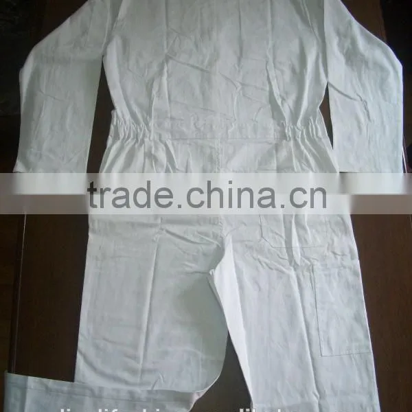 100% Organic Cotton Cheap 2015 Hot Sale White Work Coverall photo-2