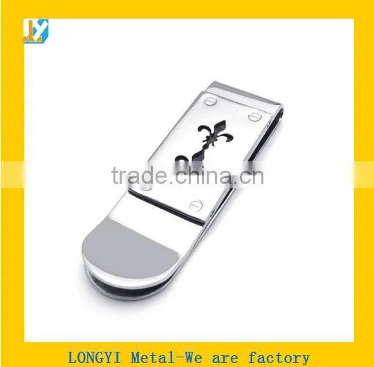 High Grade Small Engraved Stainless Steel Money Clip