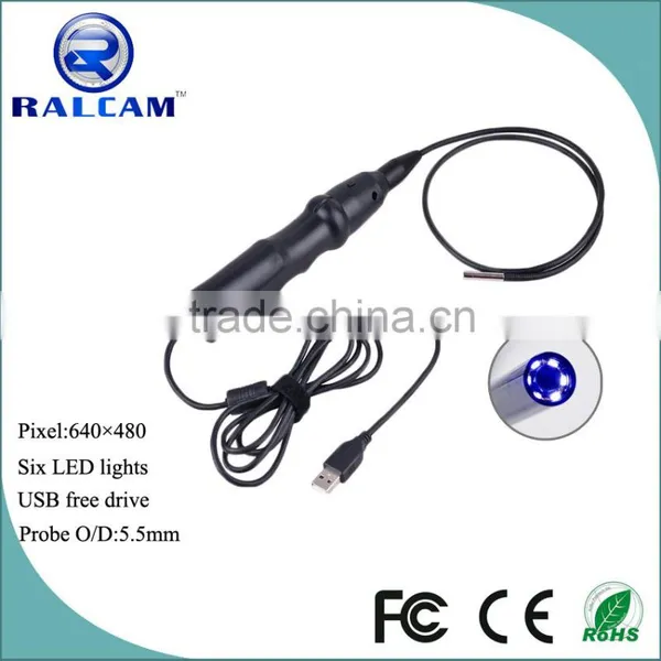 Inspecting pipeline eigine portable flexible endoscope