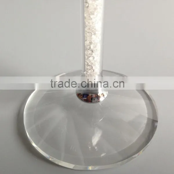 Manufacture Crystal Diamond Filled Inside Stem Red Wine Glasses Cup for Wine R-3045 photo-3