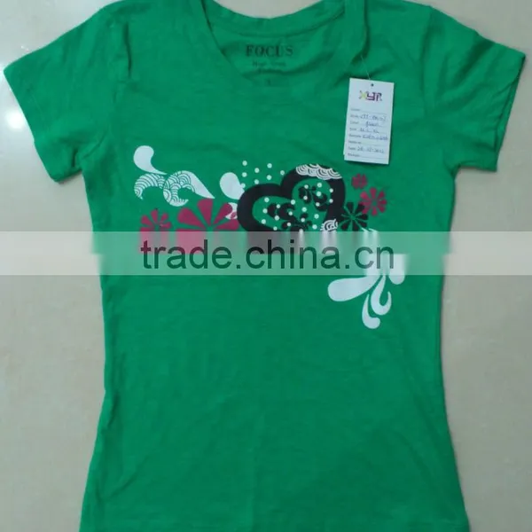 2014 Fashion Cotton Girls Short Sleeve T-shirt,kids Clothes
