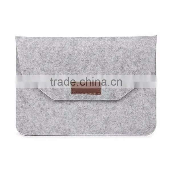 New For Macbook Wool Felt Laptop Sleeve 15inch Laptop Bag, 2016 Trending Product photo-3