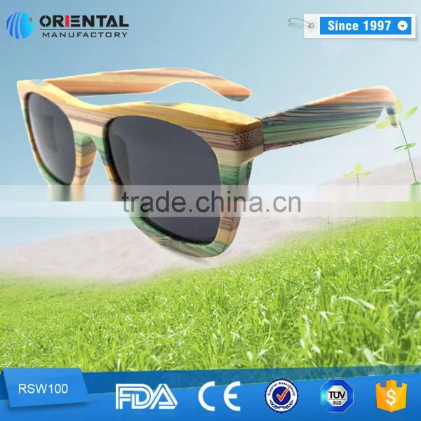 2016 Good Quality Wholesale Bamboo Sunglasses