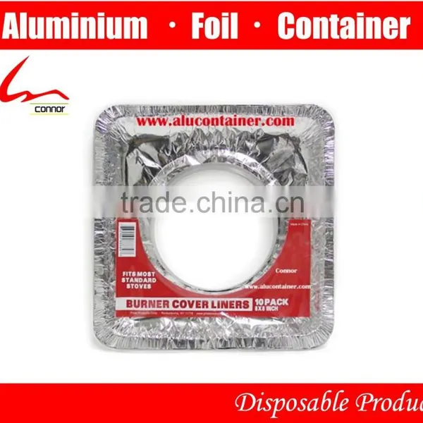 Household Aluminium Foil Gas Burner/Gas Stove Protector 8 3/4" X 8 3/4" photo-2