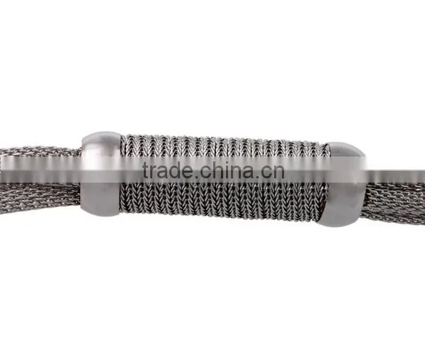 KS18800-K Best Quality Unique Design Women's Stainless Steel Magnet Clasp Mesh Jewelry Sets photo-4