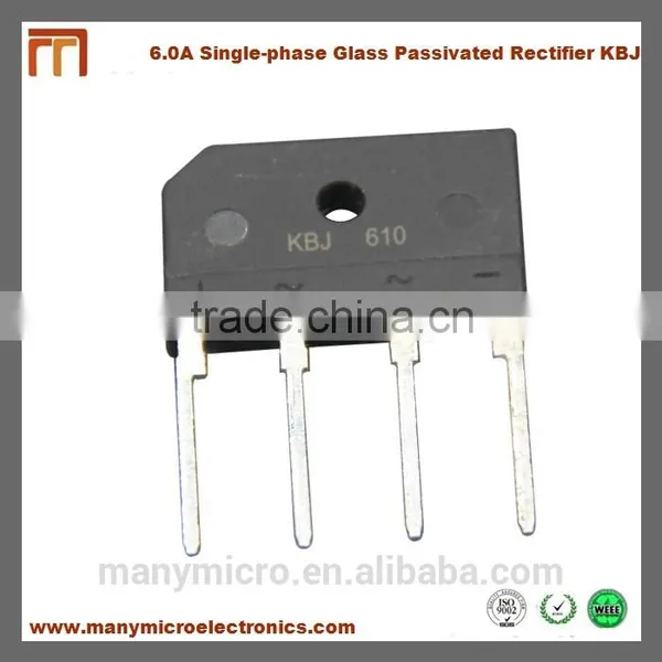 Single-phase Silicon Bridge Rectifier 6.0 A 50V-1000V KBJ610