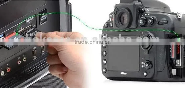 High Speed Desktop CF TF SD Soft Drives Card Reader Extension Card photo-3