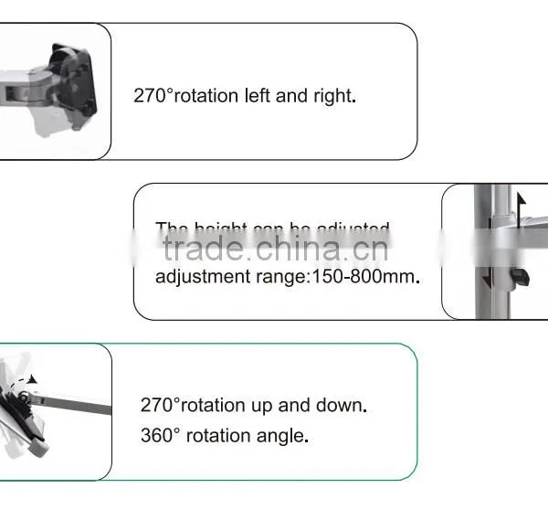 Height Adjustable Fashion Design Movable Floor Stand Holder for Tablet 7-10.5" photo-4