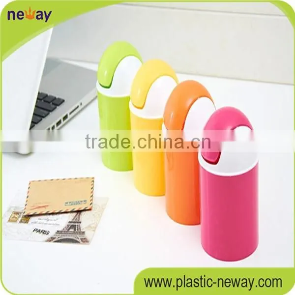 PP Bin Small Plastic Colored Trash Can photo-2